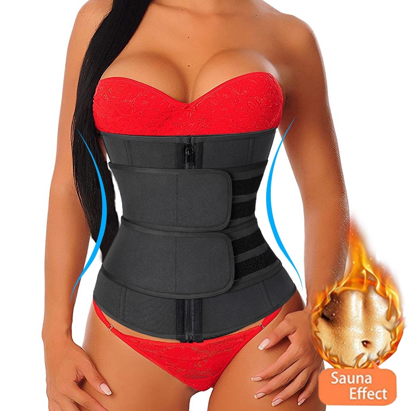 Shaperwear Waist Trainer Neoprene Sauna Belt Weight Loss Cincher Body  Shaper Tummy Control Strap Slimming Sweat Fat Burning Belt