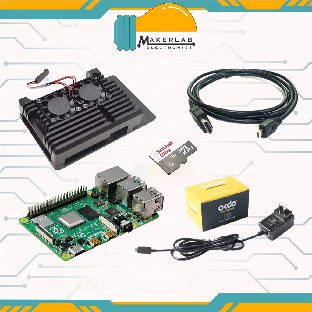 Raspberry Pi 4 Model B 8gb Ram Starter Kit Okdo Kit Shopee Philippines 1503