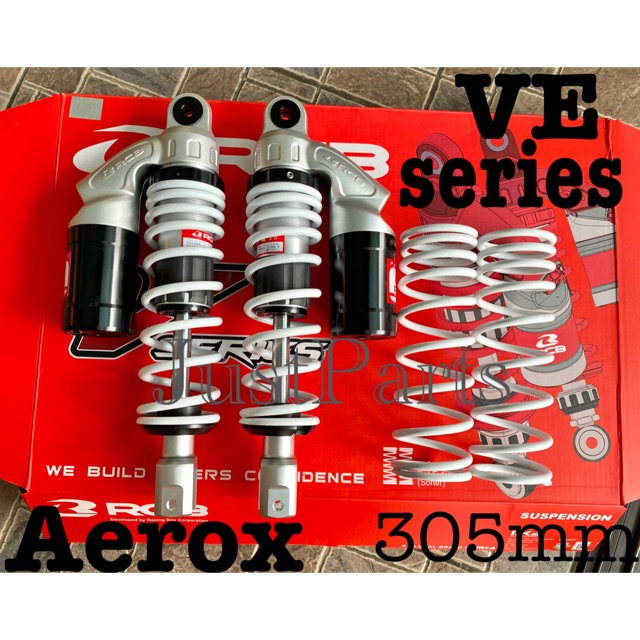 RCB REAR SHOCK VE SERIES 305mm AEROX - WHITE | Shopee Philippines