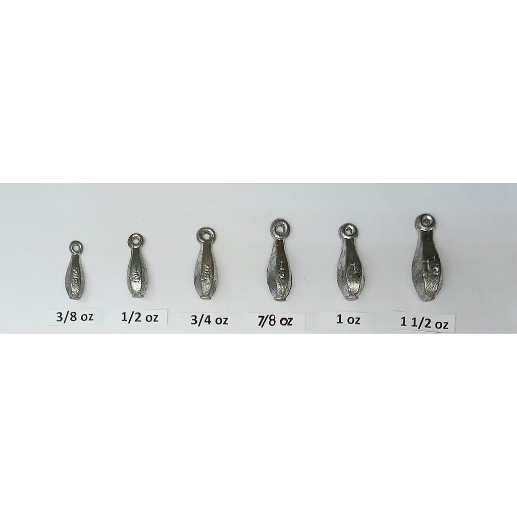 14 Oz Bank Lead Fishing Sinkers - B&W Tackle - Fresh & Saltwater - Free Shipping