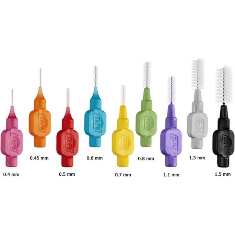 Tepe Interdental Brushes w/ Cap (1pc) - 6 Sizes Available | Shopee ...