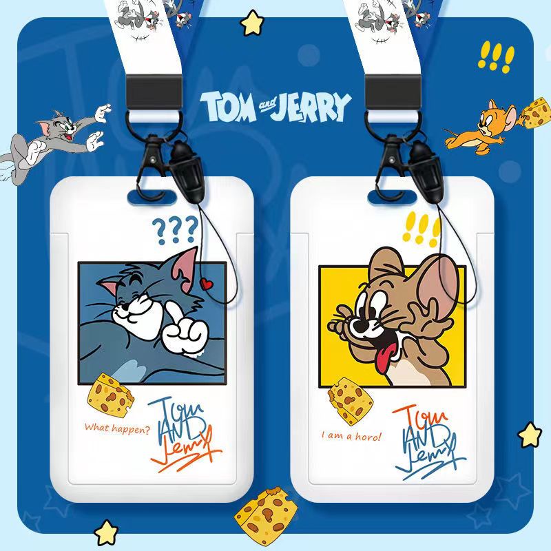 Cartoon Tom and Jerry ID Card Holder / Name Tag Holder / Access Card ...