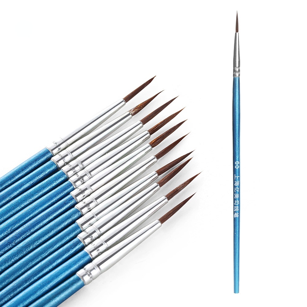 20Pcs/Set Fine Hand Painted Thin Hook Line Pen Art Supplies Drawing Art Pen Paint Brush Nylon
