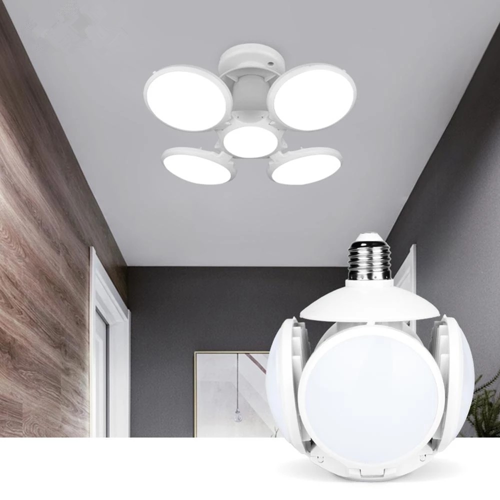 LED folding bulb E27 40w adjustable indoor lighting energy saving home ...