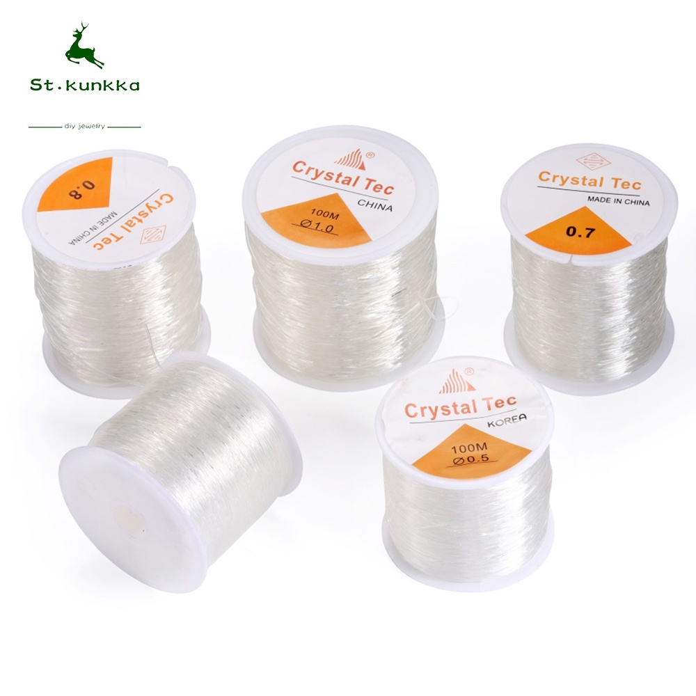 St.Kunkka 100M/60M/20M/Roll Crystal Stretchy Rope Crystal Strong ...