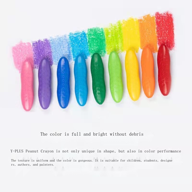 British YPLUS peanut crayon baby crayon safe and not dirty hand