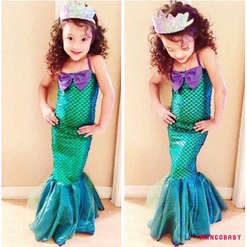 Mermaid Dress Girls Little Girls Ariel Mermaid Princess Dress