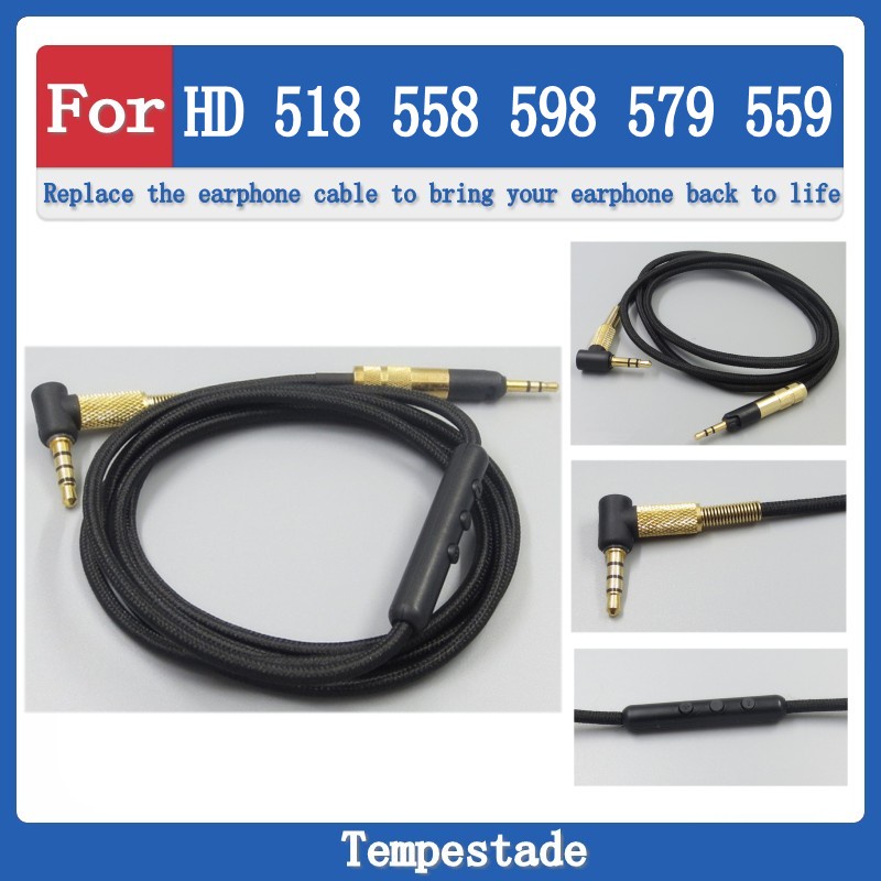 Suitable For HD518 HD558 HD598 HD595 HD559 HD569 HD579 HD599 Headphone  Cable Audio Adapter Replacement Ear Extension