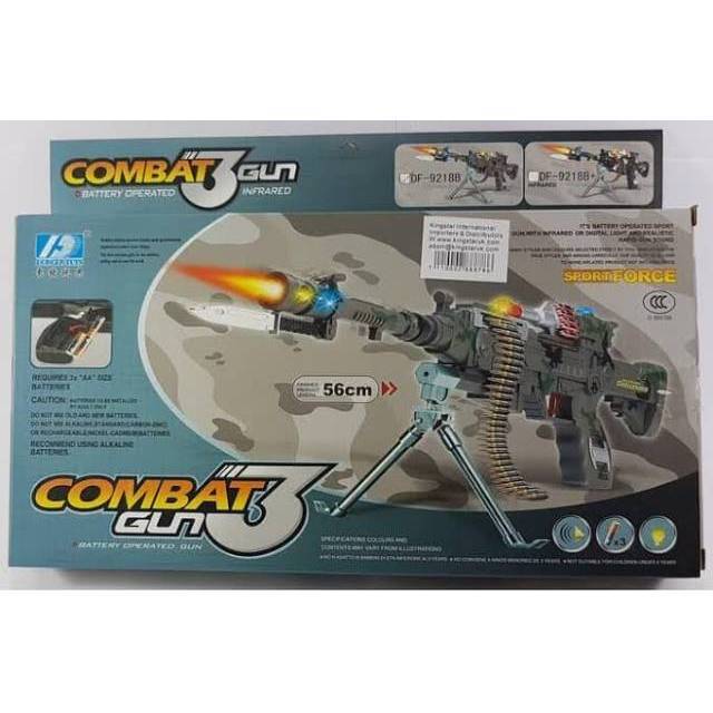 Mainan Pistol Tembakan Lampu Combat Gun | Shopee Philippines