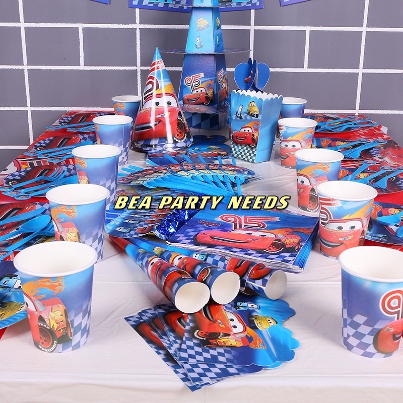 BEA PARTY NEEDS Cars Mcqueen Partyneeds collection | Shopee Philippines