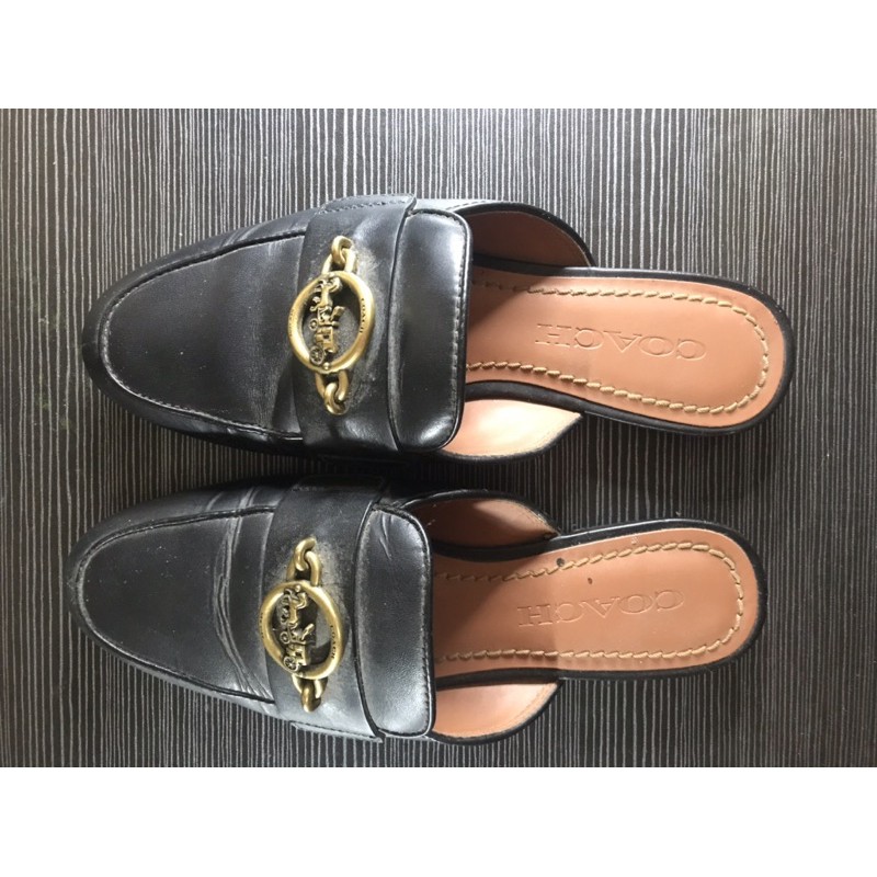 Authentic Coach leather mules Shopee Philippines