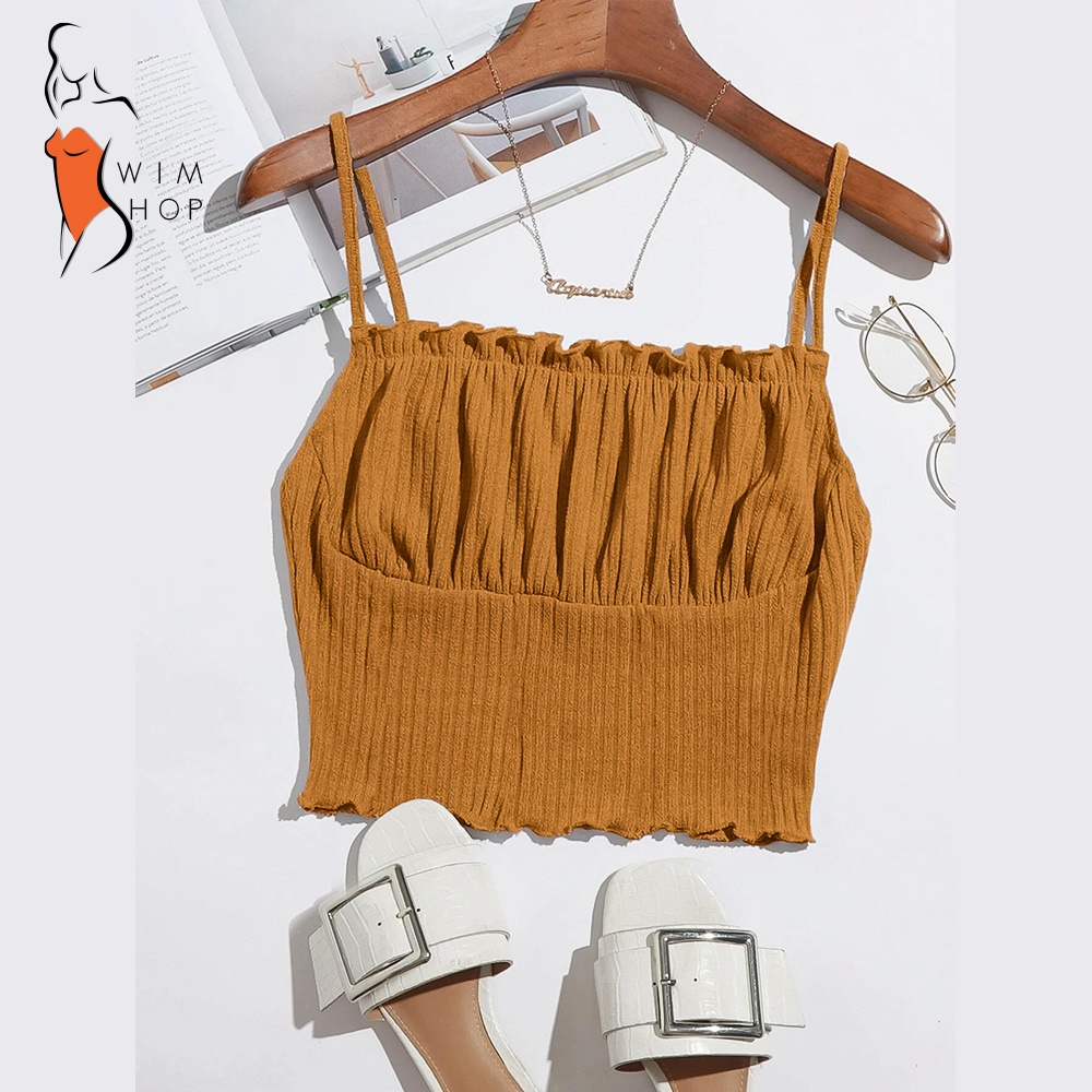 SS Ruched Garter Crop Top Knitted Tops | Shopee Philippines