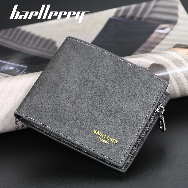 Baellerry Men Coin Purse Wallet Leather Card Holder Classic Open Wallet ...
