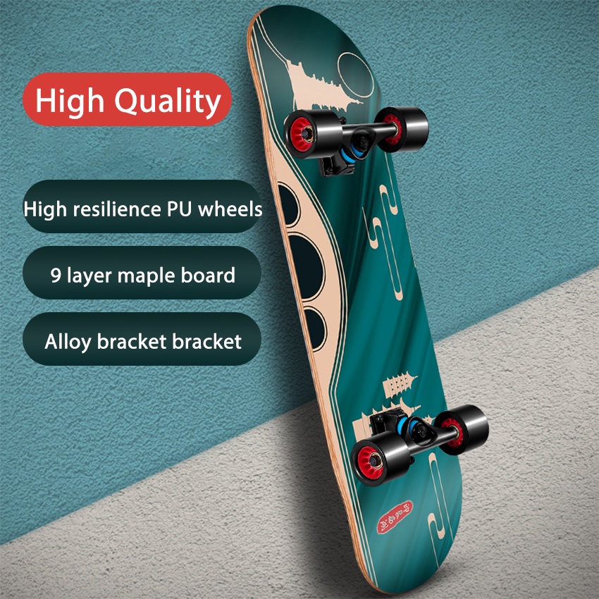 MJY Skateboard 31inch Complete Skateboards for Beginners 9 Layers