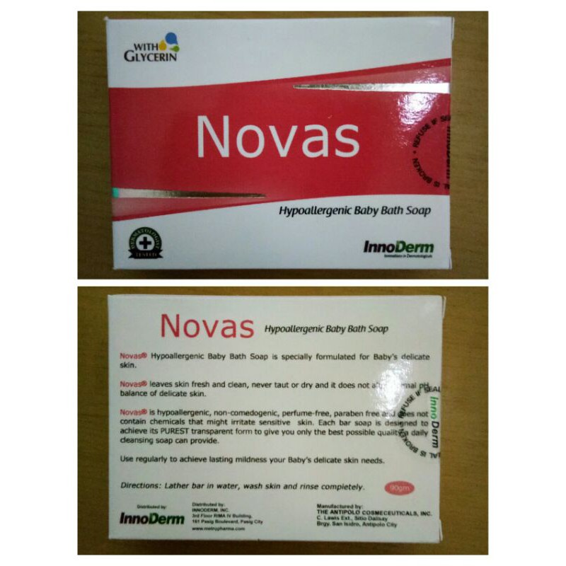 Novas sales baby soap