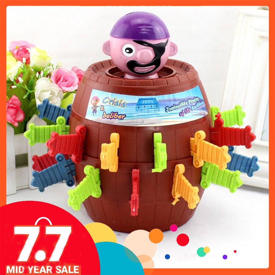 XL Size Running Man Pop Up Pirate Barrel Roulette Game TOY | Shopee  Philippines