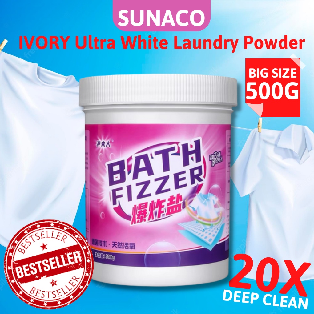 Ivory ultra white laundry powder detergent bath fizzer washing clean