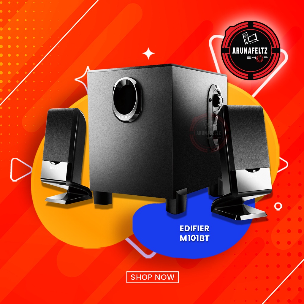 EDIFIER M101BT AUX + BLUETOOTH SPEAKER (BLACK) | Shopee Philippines