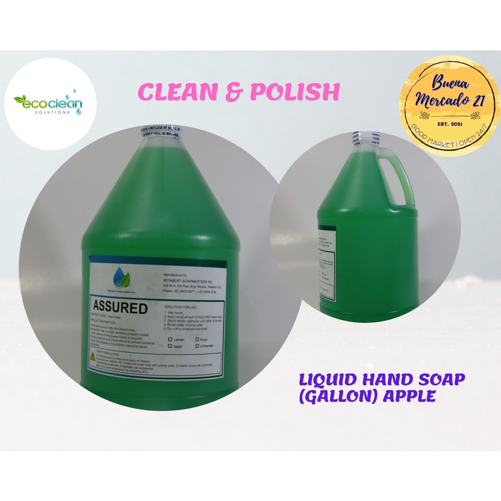 Liquid Hand Soap (Gallon) Apple Shopee Philippines