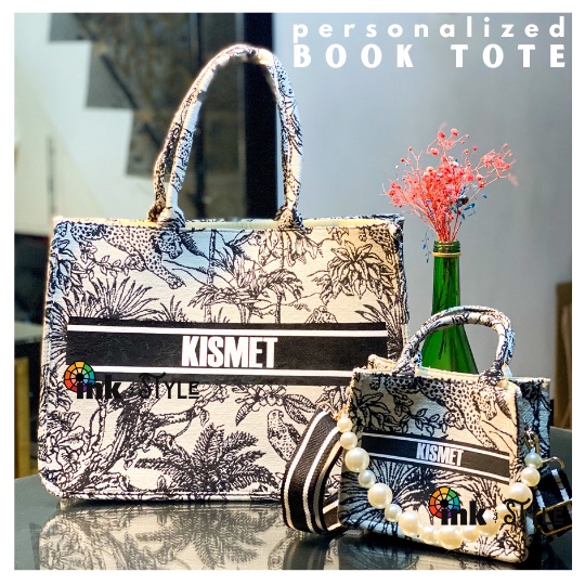 Personalized dior book tote hot sale