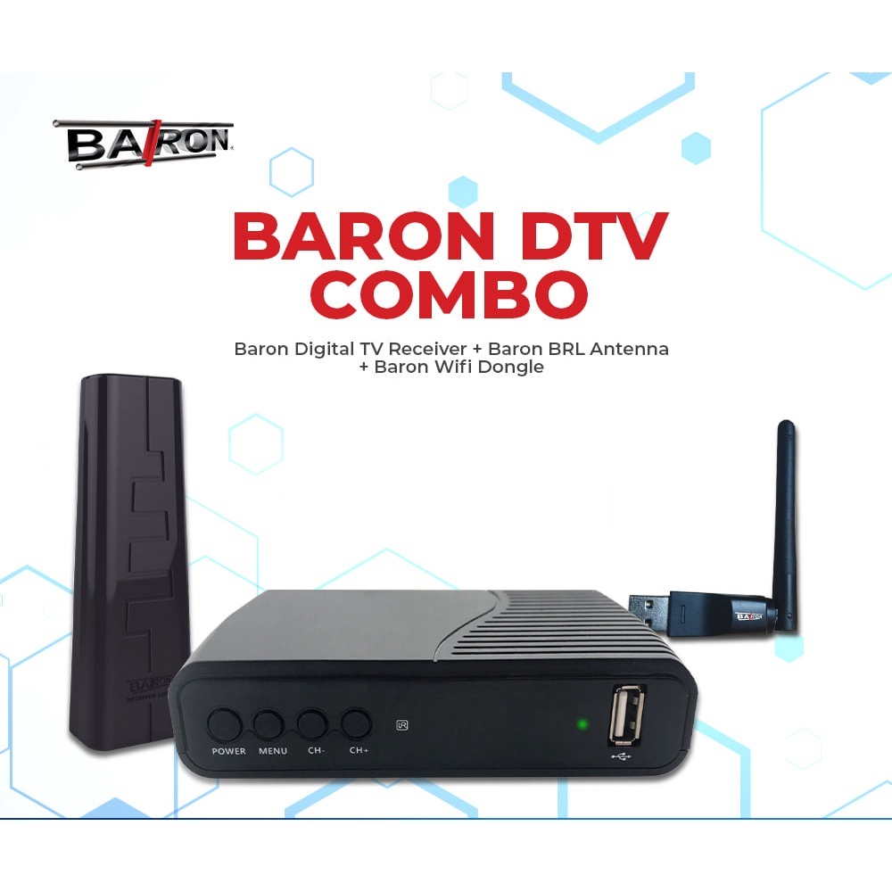 BARON DTV COMBO (Baron Digital TV Receiver Baron BRL Antenna Baron Wifi
