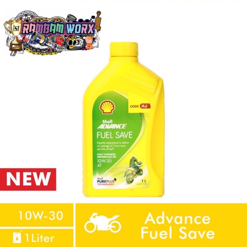 Shell Advance 4T Fuel Save 10W-30 1Liter | Shopee Philippines