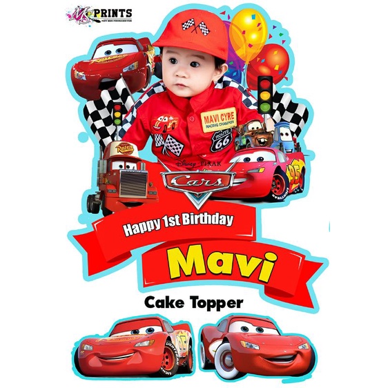 CARS MCQUEEN/ DISNEY CARS Cake Topper, 10pcs Ref 10pcsActivity