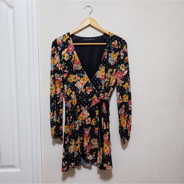 Zara best sale floral playsuit