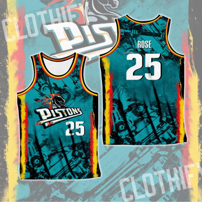 Pistons d 2024 rose jersey