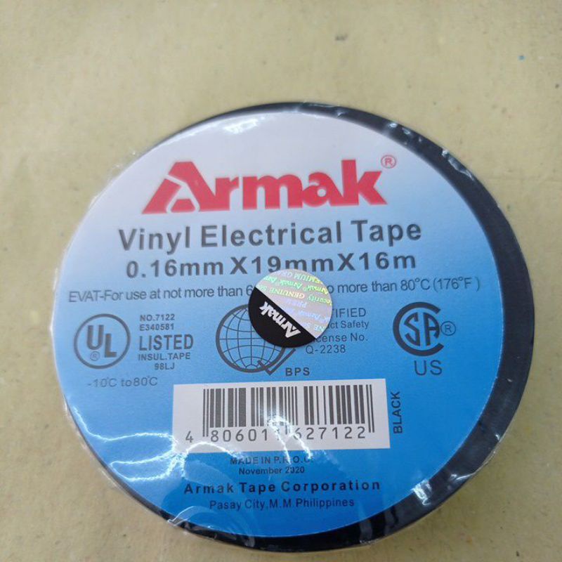 ARMAK Vinyl ELECTRICAL TAPE EVAT | Shopee Philippines