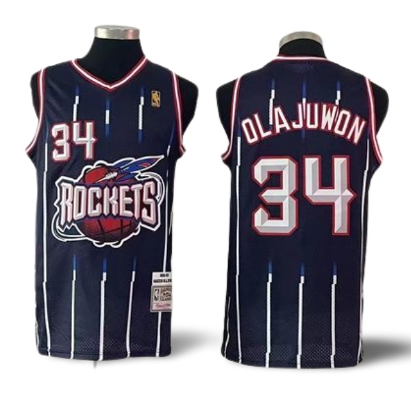 Houston Rockets 34 Hakeem Olajuwon Classics Basketball Jersey Shopee Philippines