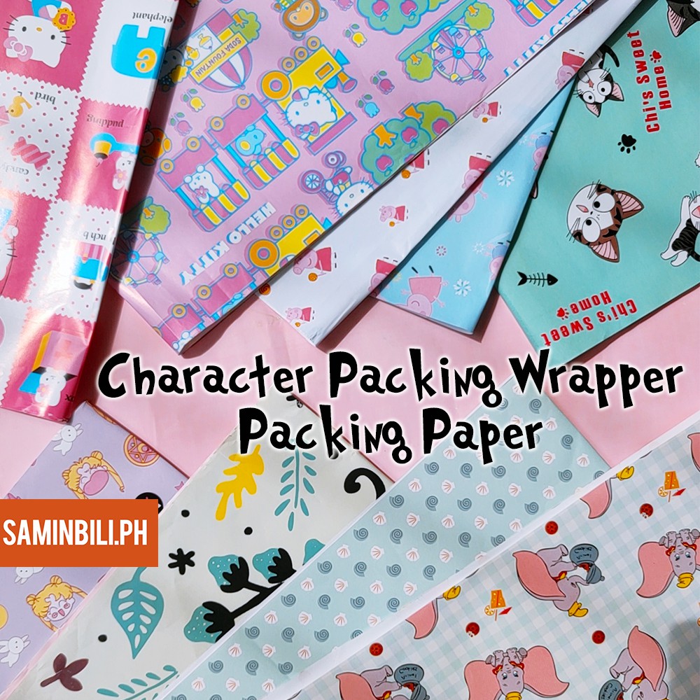 Gift Wrapper Paper Character Gift Wrapper with Design Packing Paper ...