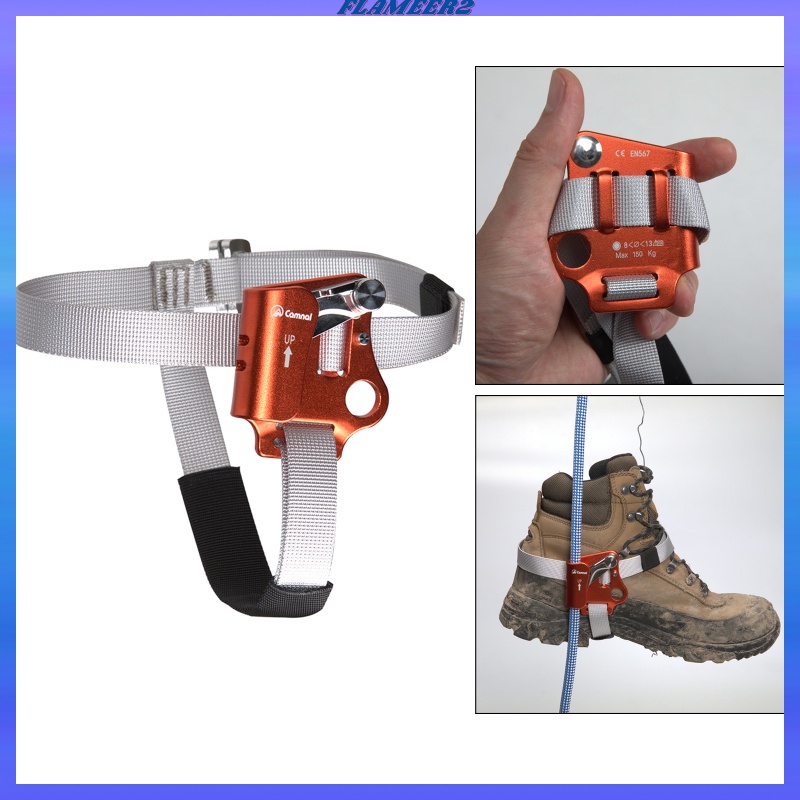 [FLAMEER2] Climbing Foot Ascender for 8mm13mm Rope Climbing Caving