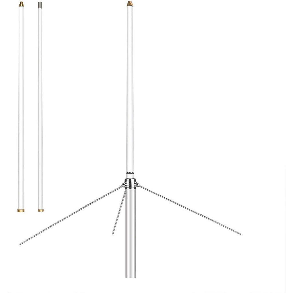 Retekess MA05 Mobile Radio Antenna,144/430MHz High Gain Fiberglass Omni