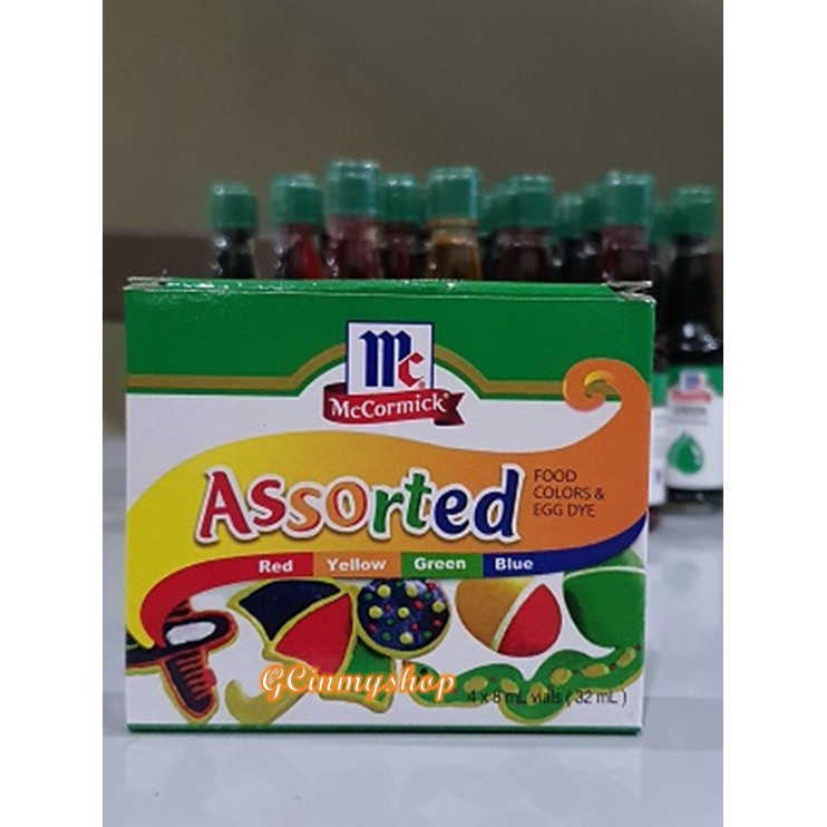 McCormick Assorted 4-vial Food Color | Shopee Philippines