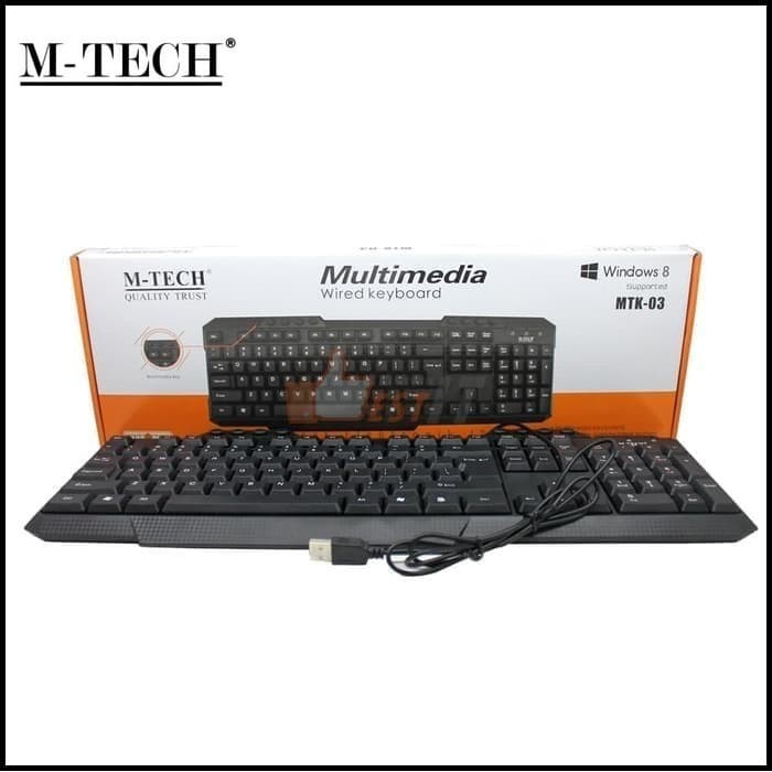 Original M-Tech MTK 03 Keyboard PC Multimedia Laptop Full Size | Shopee ...