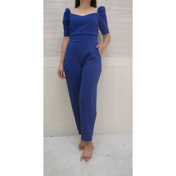 stam Geleend Mysterie Comfy Mila Neoprene Jumpsuit, for Casual or Semi formal attire very  Elegant, fits S to M size | Shopee Philippines