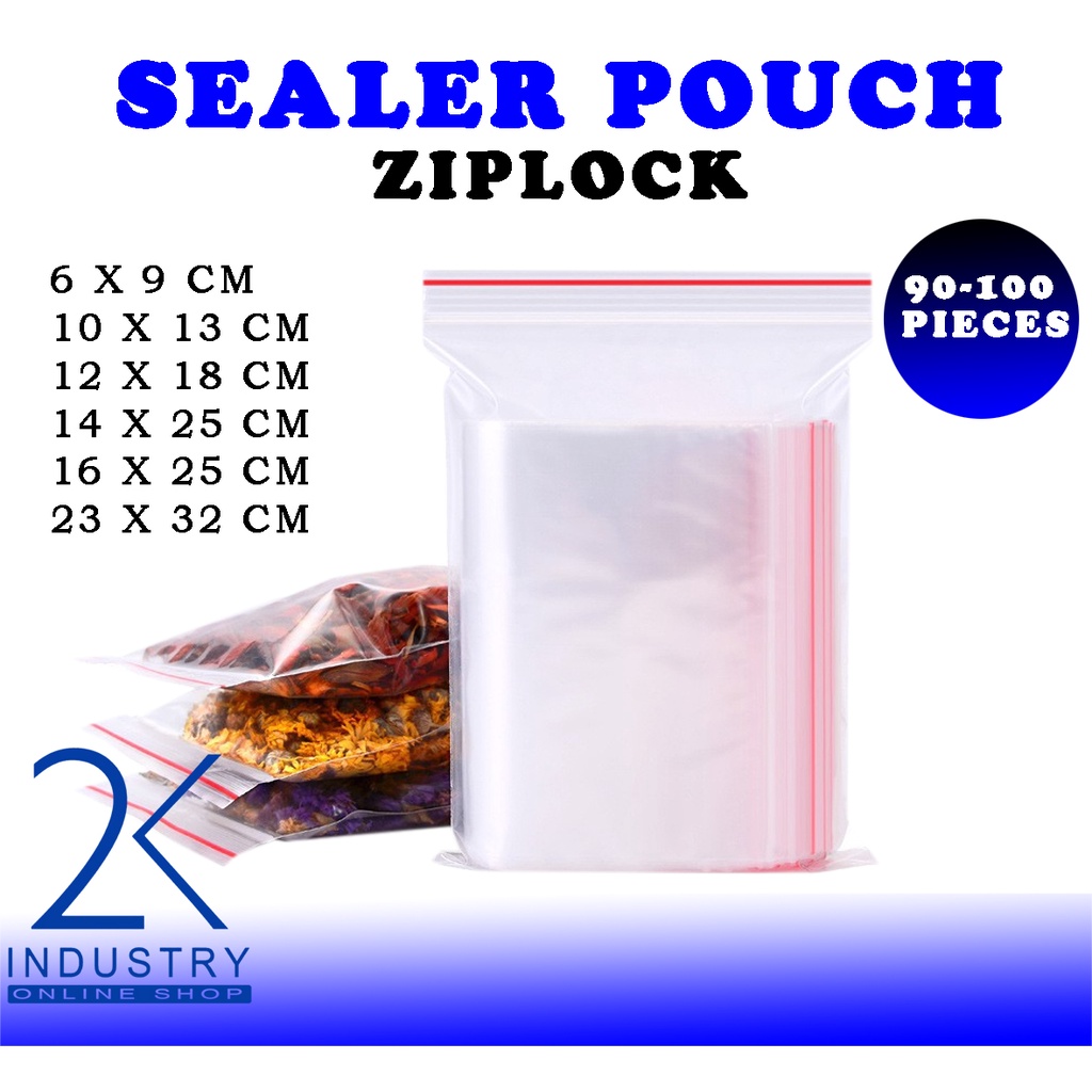 Clear reclosable store zipper bag