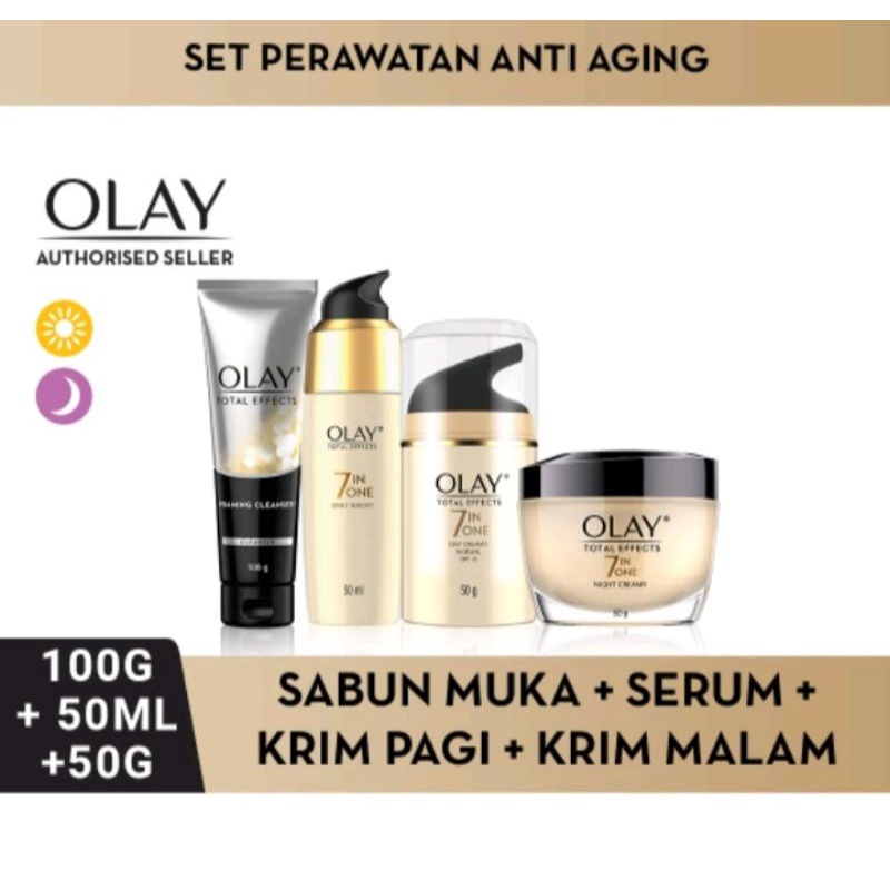 Complete Package Olay 7 In 1 Anti Aging Skincarefacial Washserumday