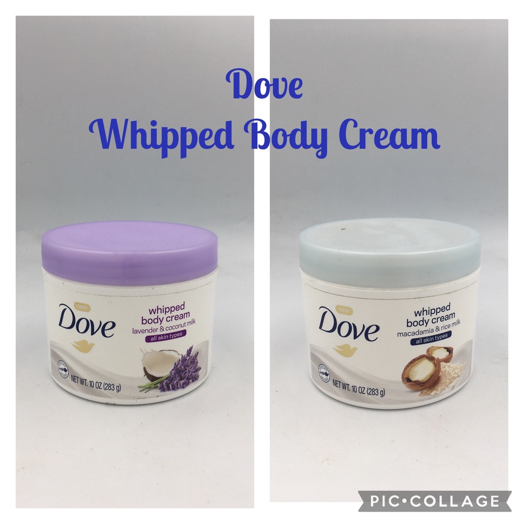 Dove Whipped Body Cream Net Wt 10oz (283g) Shopee Philippines