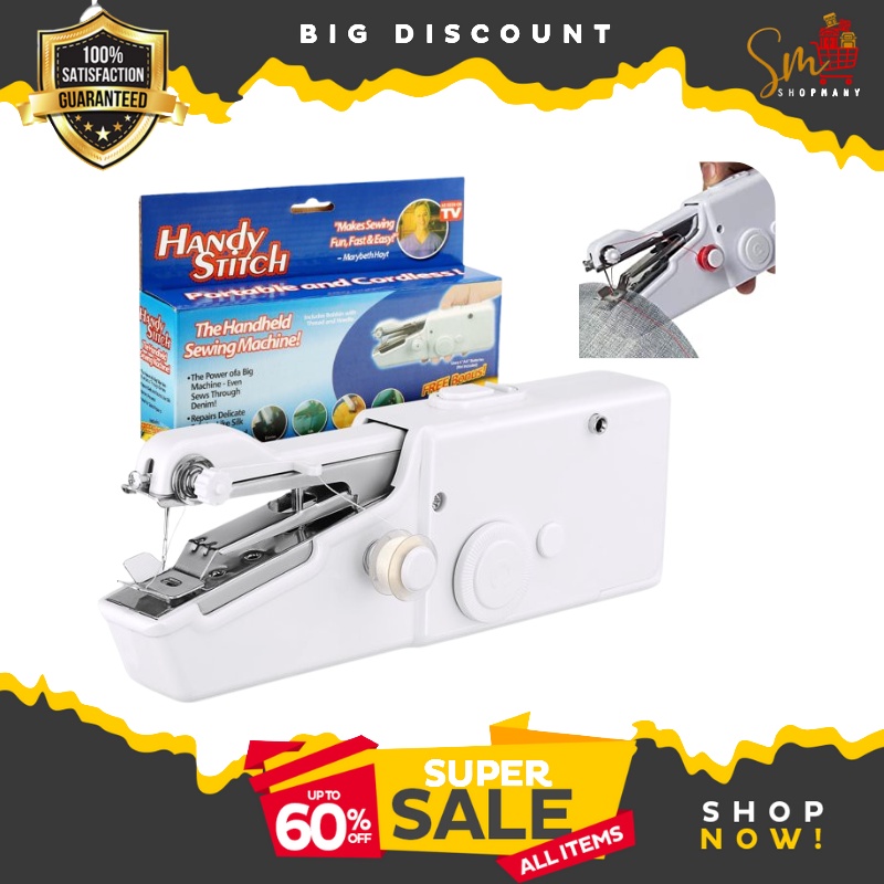 Shopmanyph handy stitch portable and cordless handheld sewing machine