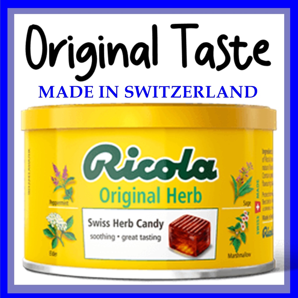 Ricola natural herbal candy made in Switzerland ORIGINAL HERB 100g ...