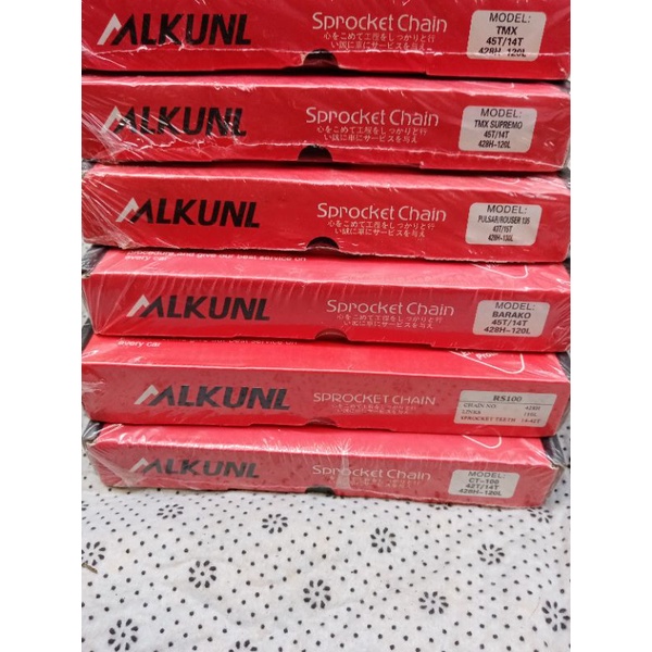 MIKUNI chain and sprocket set (rs100,supremo,tmx155,barako,rouser135,ct ...