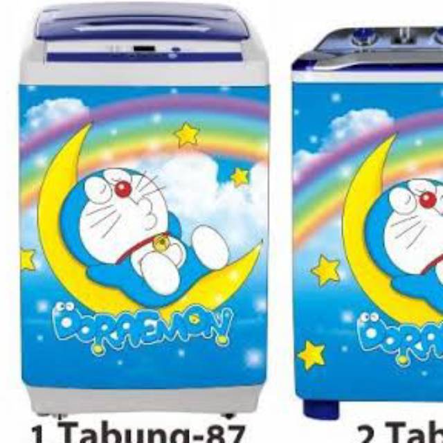 MESIN Doraemon motif washing machine sticker | Shopee Philippines