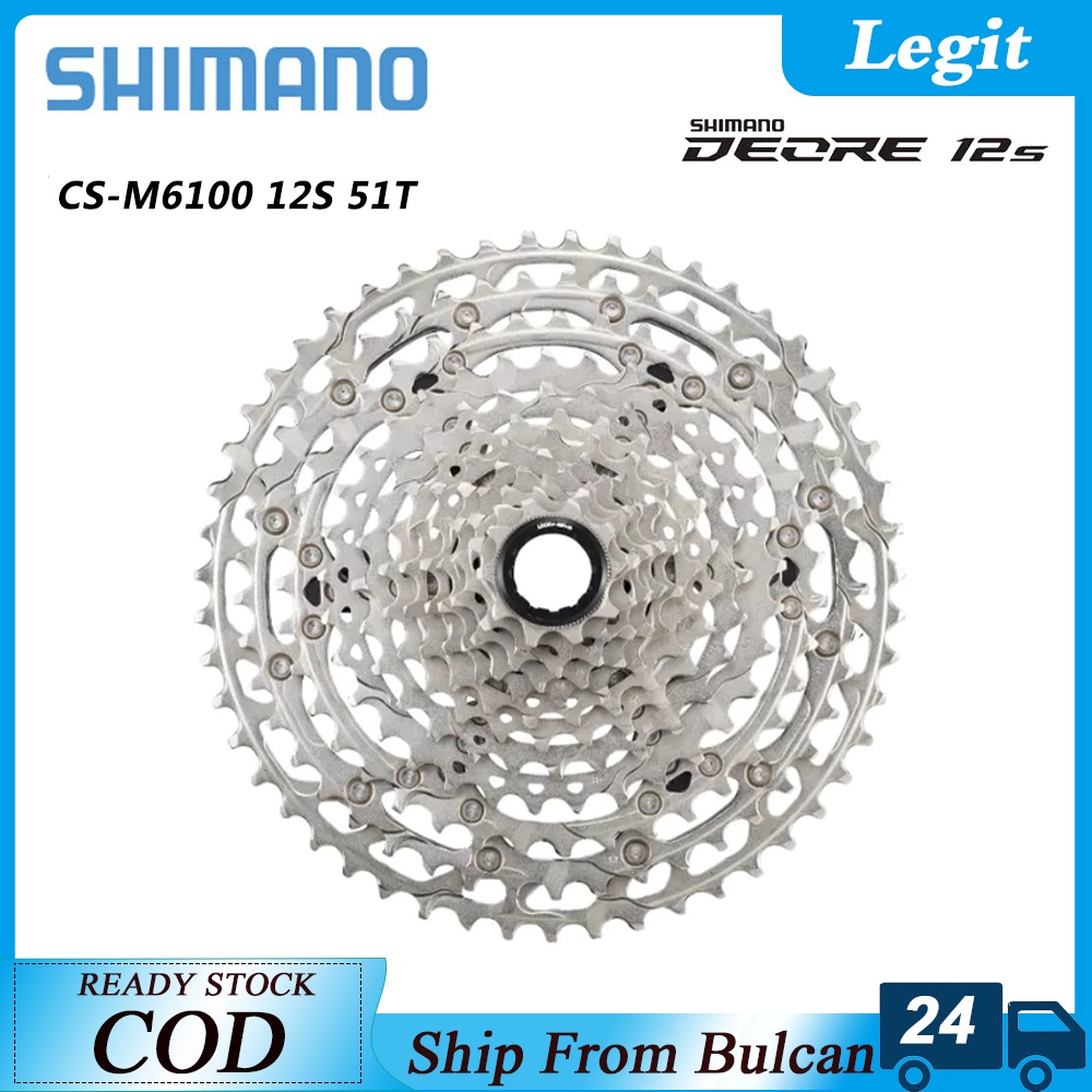 Shimano Deore CS-M6100 Micro Splines Sprocket M6100 Freewheel Mountain ...
