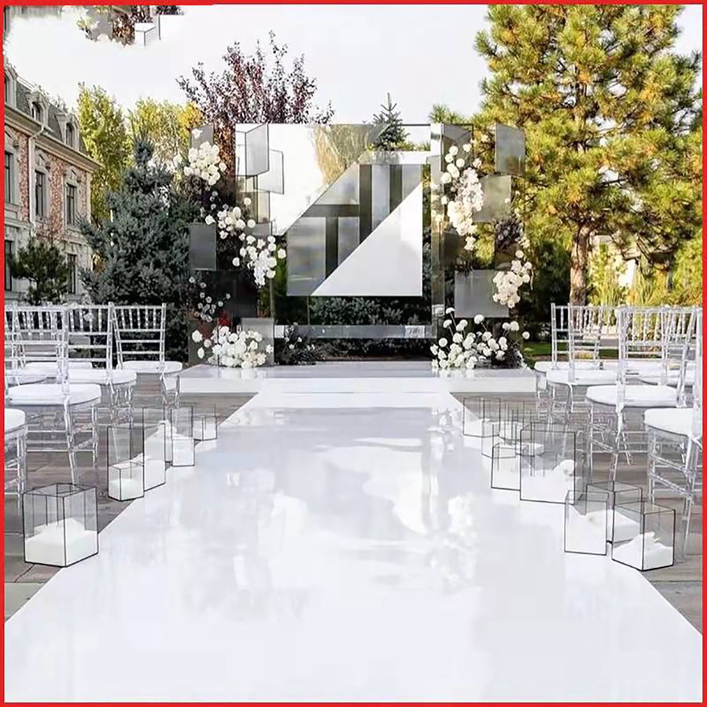100cm*10m mirror carpet wedding stage supplies silver carpet