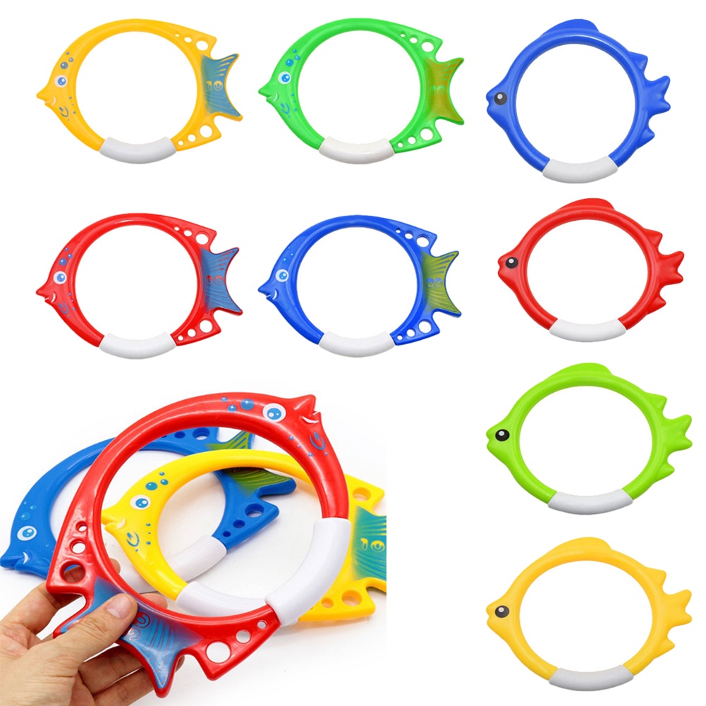 2022 new Swimming Pool Diving Fish Ring Funny Game Play Water Toys