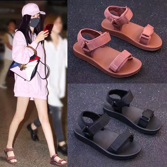 Ah Cod New Fashion Korean Flat Sandals 2028 1 Shopee Philippines