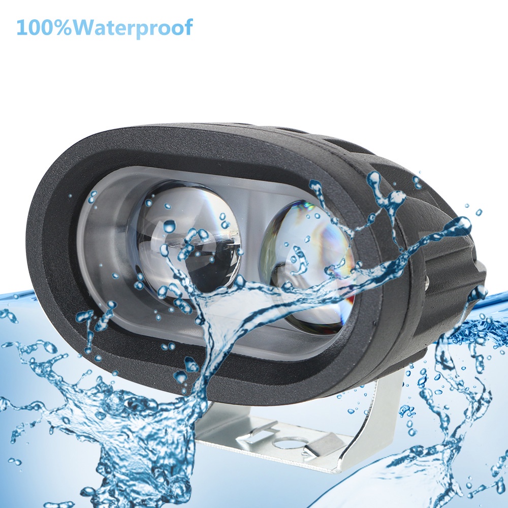 4D len LED Work Light 10W Spotlight 2000Lm For Car Truck Motorbike Car ...