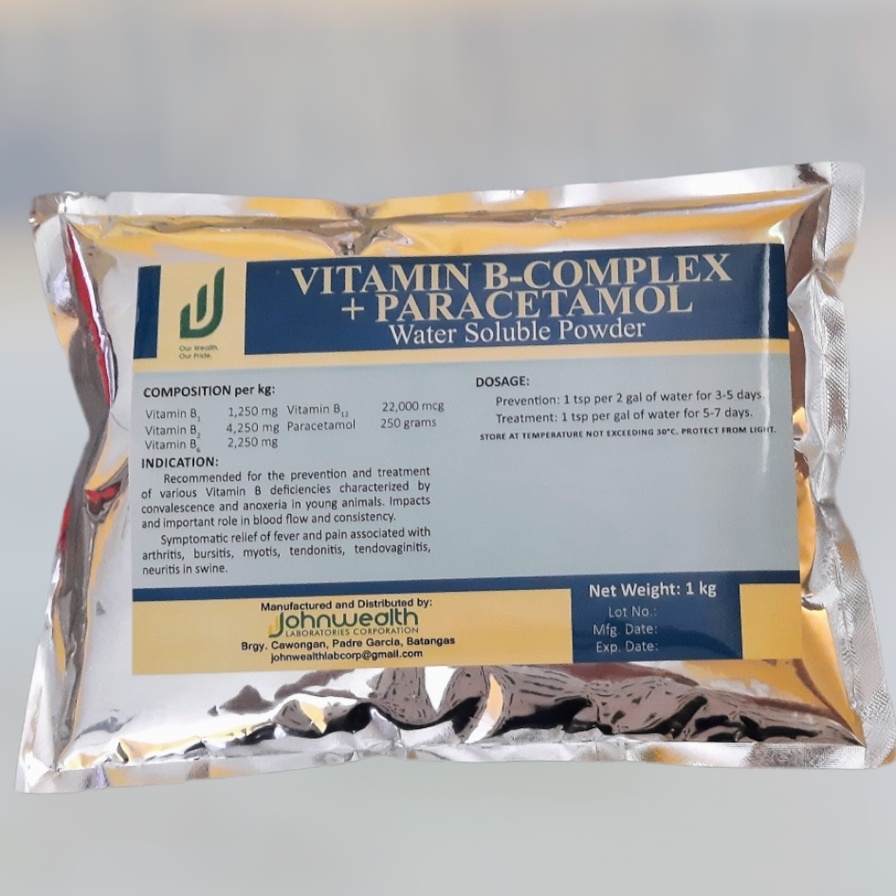 VITAMIN + PARACETAMOL 1kg Foil Pack Water Soluble Powder